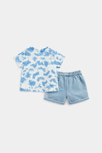 Load image into Gallery viewer, Mothercare Dino T-Shirt, Shorts and Hat Set