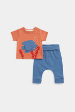 Load image into Gallery viewer, Mothercare Ocean T-Shirt and Jogger Set