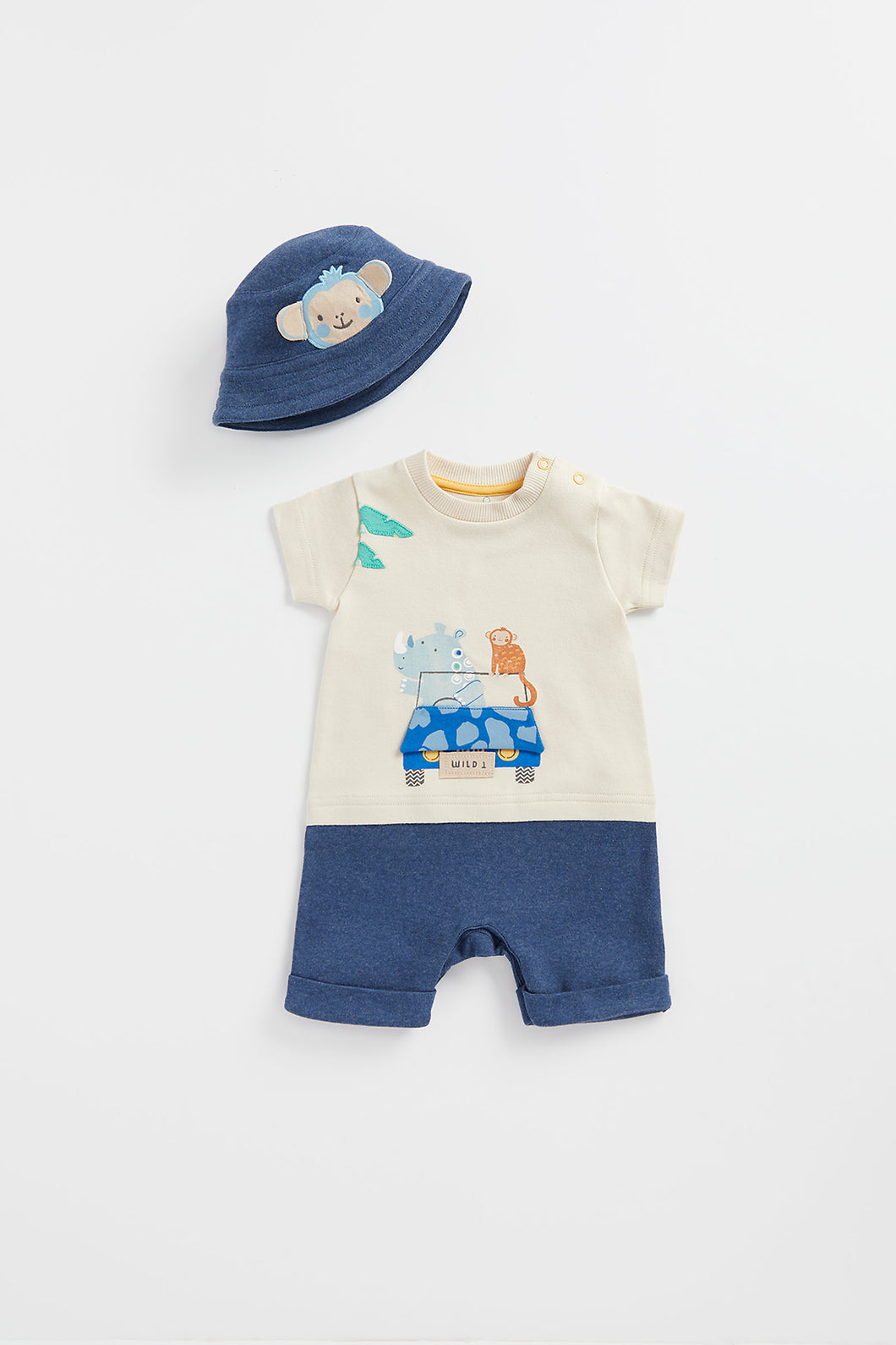 Mothercare Romper and Hat Set