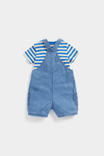 Load image into Gallery viewer, Mothercare Monkey Bibshorts and Bodysuit Set