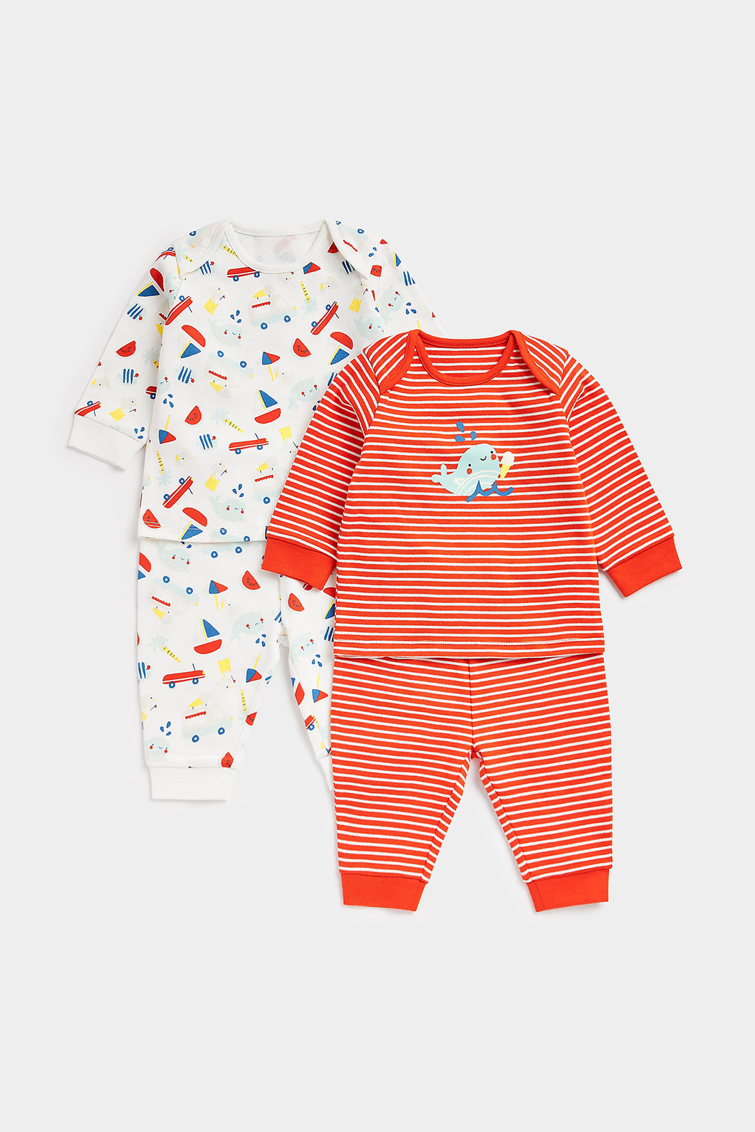 Mothercare Whale Beach Pyjamas - 2 Pack