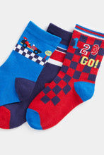 Load image into Gallery viewer, Mothercare Racing Socks - 3 Pack