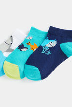 Load image into Gallery viewer, Mothercare Shark Trainer Socks - 5 Pack