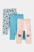 Load image into Gallery viewer, Mothercare Butterfly Leggings - 3 Pack