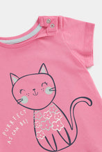 Load image into Gallery viewer, Mothercare Pink Cat T-Shirt