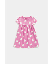 Load image into Gallery viewer, Mothercare Pink Cat Jersey Dress
