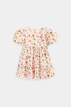 Load image into Gallery viewer, Mothercare Floral Puff-Sleeved Tiered Dress