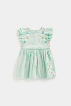 Load image into Gallery viewer, Mothercare Blue Cotton Dobby Dress