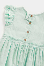Load image into Gallery viewer, Mothercare Blue Cotton Dobby Dress