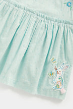 Load image into Gallery viewer, Mothercare Blue Cotton Dobby Dress