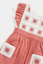 Load image into Gallery viewer, Mothercare Pink Pinny Dress, T-Shirt and Socks Set