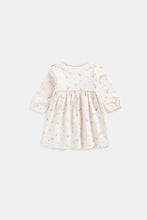 Load image into Gallery viewer, Mothercare Pink Sweat Dress and Tights Set

