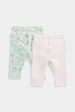 Load image into Gallery viewer, Mothercare Frilly Leggings - 2 Pack