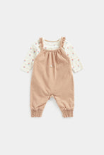 Load image into Gallery viewer, Mothercare Cord Dungarees and Bodysuit Set