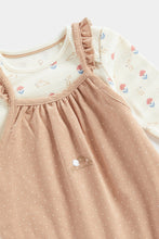 Load image into Gallery viewer, Mothercare Cord Dungarees and Bodysuit Set