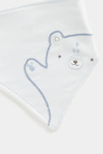 Load image into Gallery viewer, Mothercare My First Blue Dribble Bibs - 3 Pack
