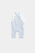 Load image into Gallery viewer, Mothercare My First Blue Dungarees and Bodysuit Set