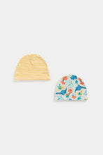 Load image into Gallery viewer, Mothercare Dinosaur Baby Hats - 2 Pack