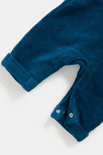 Load image into Gallery viewer, Mothercare Dino Velour Dungarees and Bodysuit Set