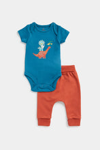 Load image into Gallery viewer, Mothercare Dinosaur Bodysuit and Jogger Set