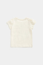 Load image into Gallery viewer, Mothercare Cream Floral T-Shirt