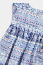 Load image into Gallery viewer, Mothercare Blue Printed Woven Dress