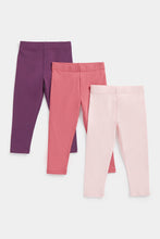 Load image into Gallery viewer, Mothercare Pink Leggings - 3 Pack
