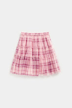 Load image into Gallery viewer, Mothercare Check Tiered Mesh Skirt