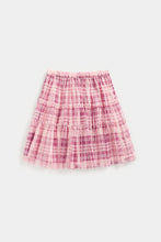 Load image into Gallery viewer, Mothercare Check Tiered Mesh Skirt