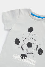Load image into Gallery viewer, Mothercare Grey Football Game T-Shirt