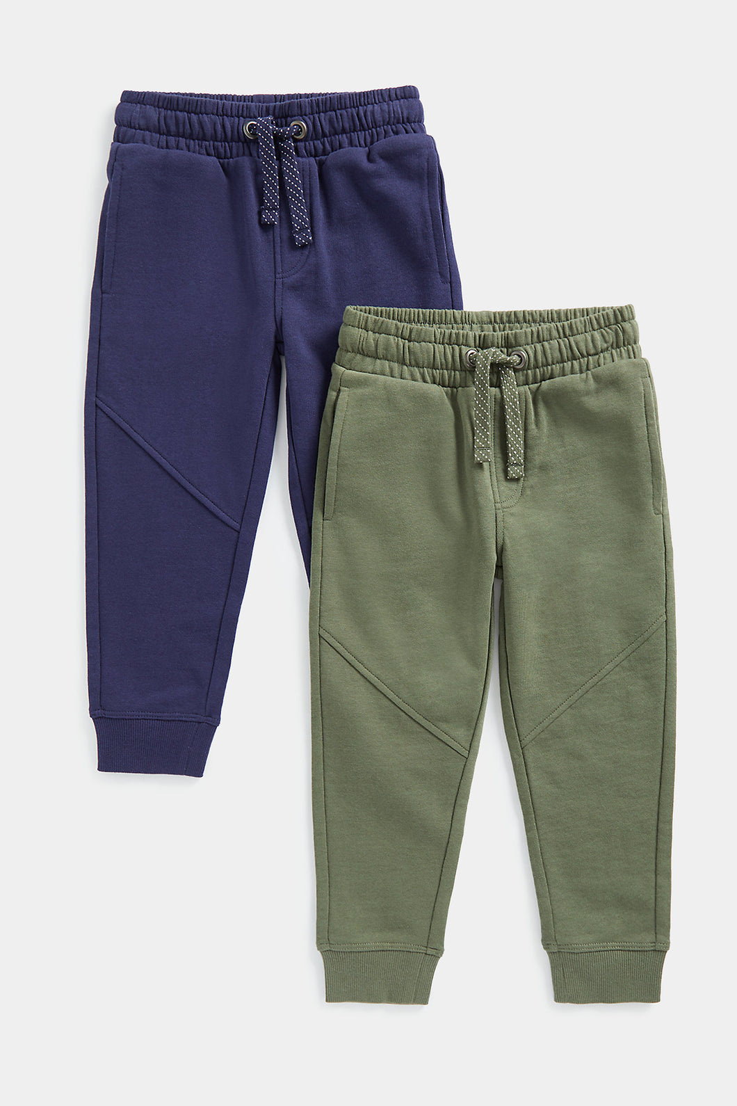 Mothercare Navy and Khaki Joggers - 2 Pack