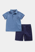 Load image into Gallery viewer, Mothercare Polo Shirt and Shorts Set