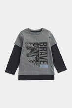 Load image into Gallery viewer, Mothercare Dinosaur Layered T-Shirt