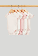 Load image into Gallery viewer, Mothercare Short-Sleeved Bodysuits - 5 Pack