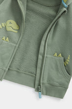 Load image into Gallery viewer, Mothercare Green Dinosaur Hoody