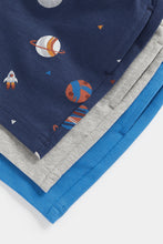 Load image into Gallery viewer, Mothercare Space Jersey Shorts - 3 Pack