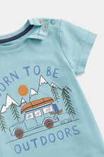 Load image into Gallery viewer, Mothercare Checked Shirt and T-Shirt Set