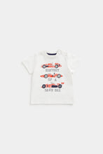 Load image into Gallery viewer, Mothercare White Race Car T-Shirt