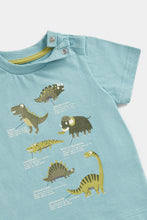 Load image into Gallery viewer, Mothercare Blue Jurassic Dinosaur T-Shirt