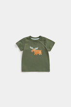 Load image into Gallery viewer, Mothercare Khaki Moose T-Shirt