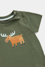 Load image into Gallery viewer, Mothercare Khaki Moose T-Shirt