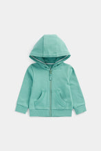 Load image into Gallery viewer, Mothercare Teal Zip-Up Hoody