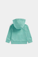 Load image into Gallery viewer, Mothercare Teal Zip-Up Hoody