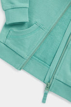 Load image into Gallery viewer, Mothercare Teal Zip-Up Hoody