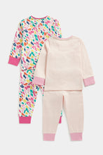 Load image into Gallery viewer, Mothercare Pink Giraffe Pyjamas - 2 Pack
