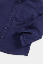 Load image into Gallery viewer, Mothercare Navy Cotton Shirt
