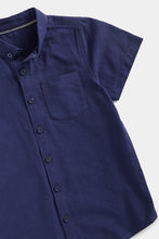 Load image into Gallery viewer, Mothercare Navy Short-Sleeved Shirt
