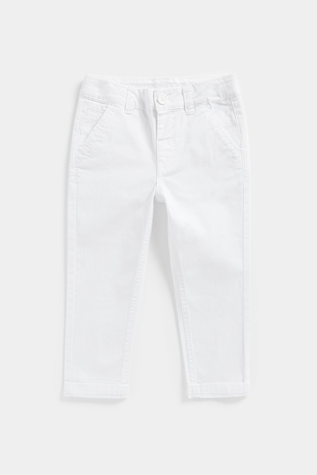 Mothercare White Chino Trousers