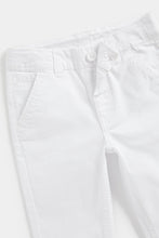 Load image into Gallery viewer, Mothercare White Chino Trousers
