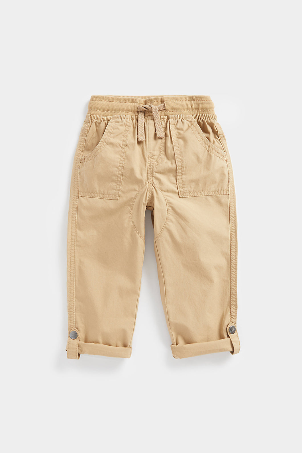 Mothercare Tan Poplin Roll-Up Trousers